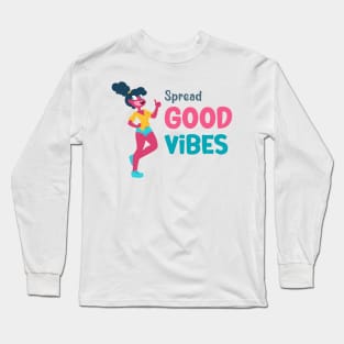 Thumbs Up, Spread Good Vibes! Long Sleeve T-Shirt